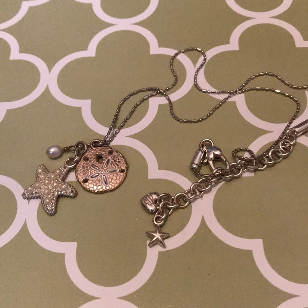 Brighton sandollar/starfish/pearl necklace